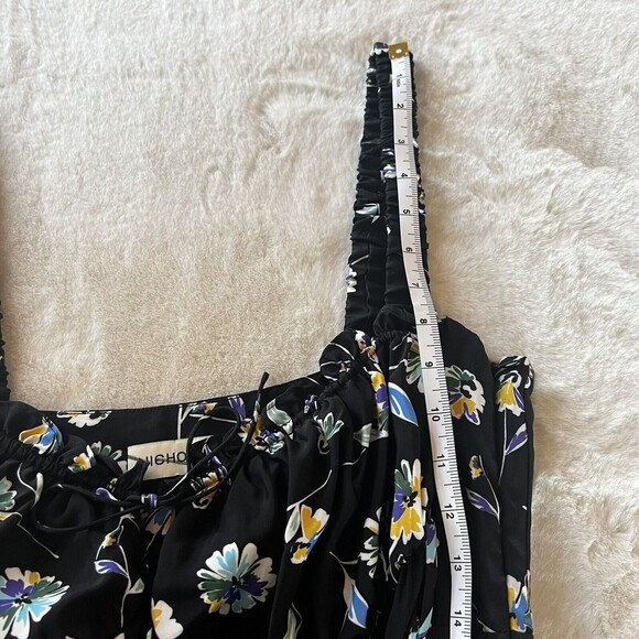 Nicholas NWOT Nina Dress Danbury Floral Maxi Black Blue Women’s 14 - Picture 14 of 16